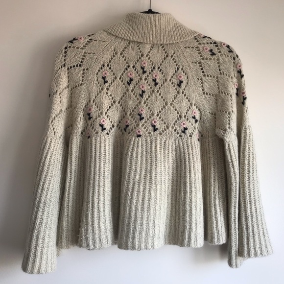 Anthropologie Sleeping on Snow Romantic Cardigan - Picture 4 of 5